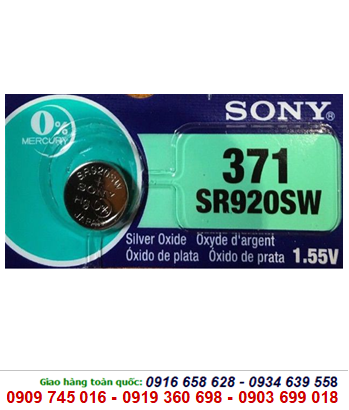 Pin Sony SR920SW-371 Silver Oxide 1.55V chính hãng thay pin đồng hồ